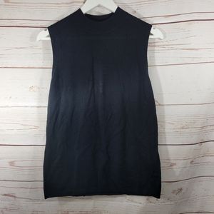 Boss Hugo Boss Women's Foebe Black Sleeveless Wool Sweater Size Large NWT